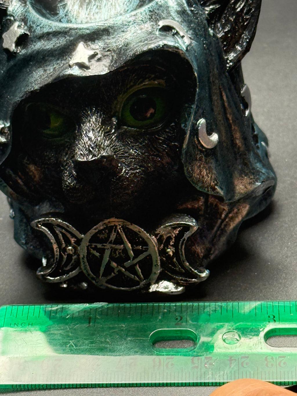 Goddess Cat Head with Triple Moon