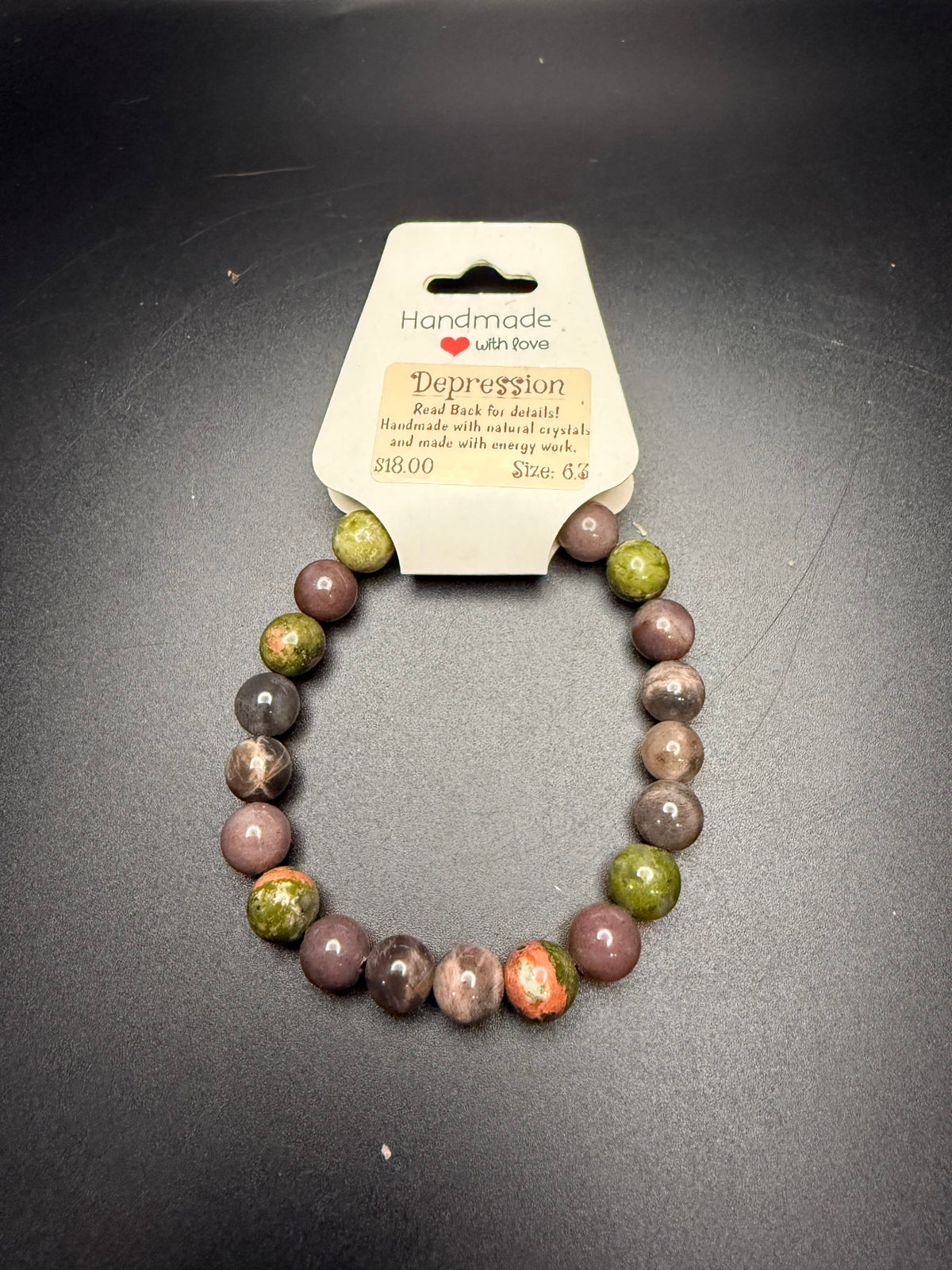 Depression (emotional support) intention bracelet