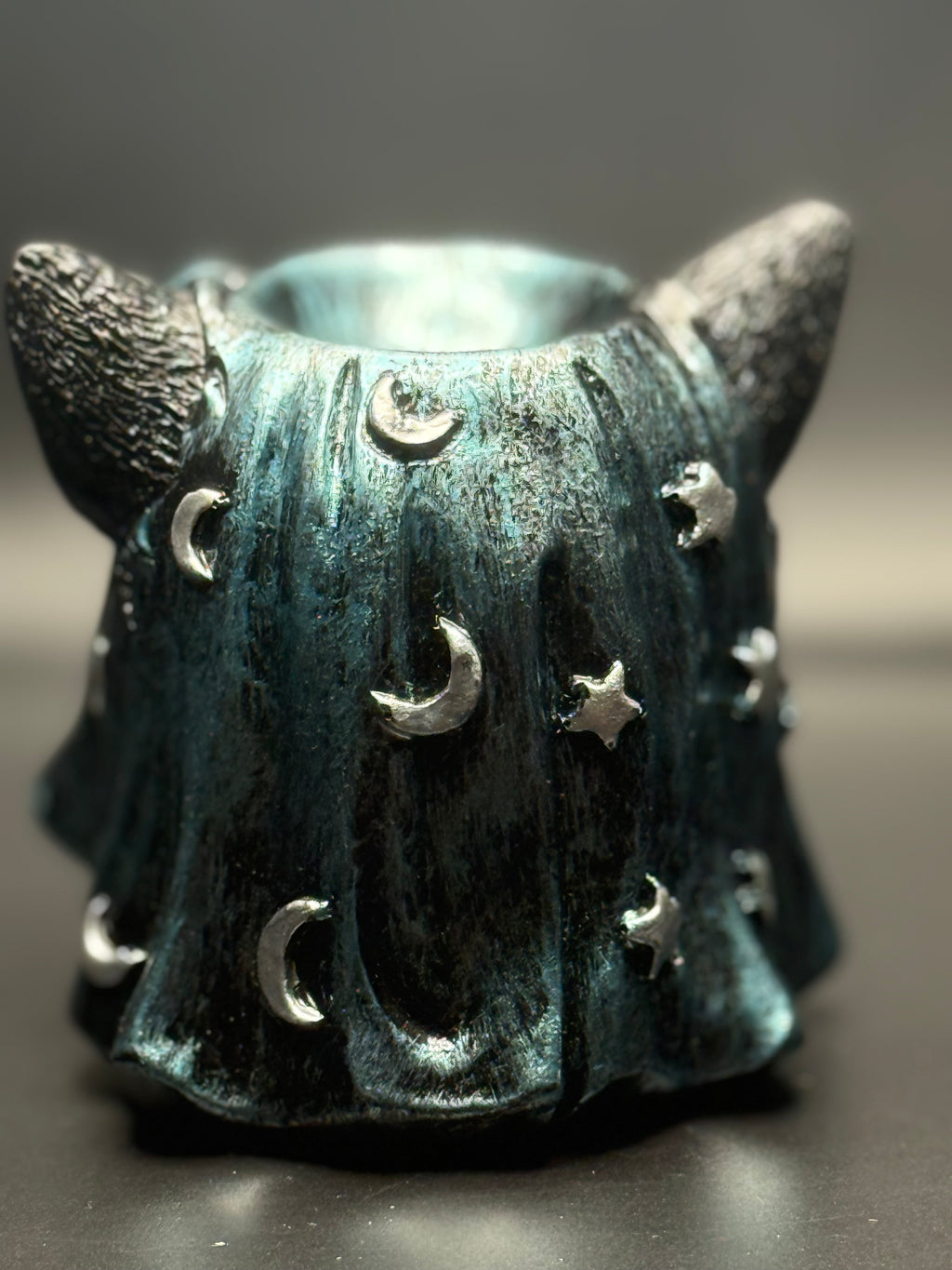 Goddess Cat Head with Triple Moon
