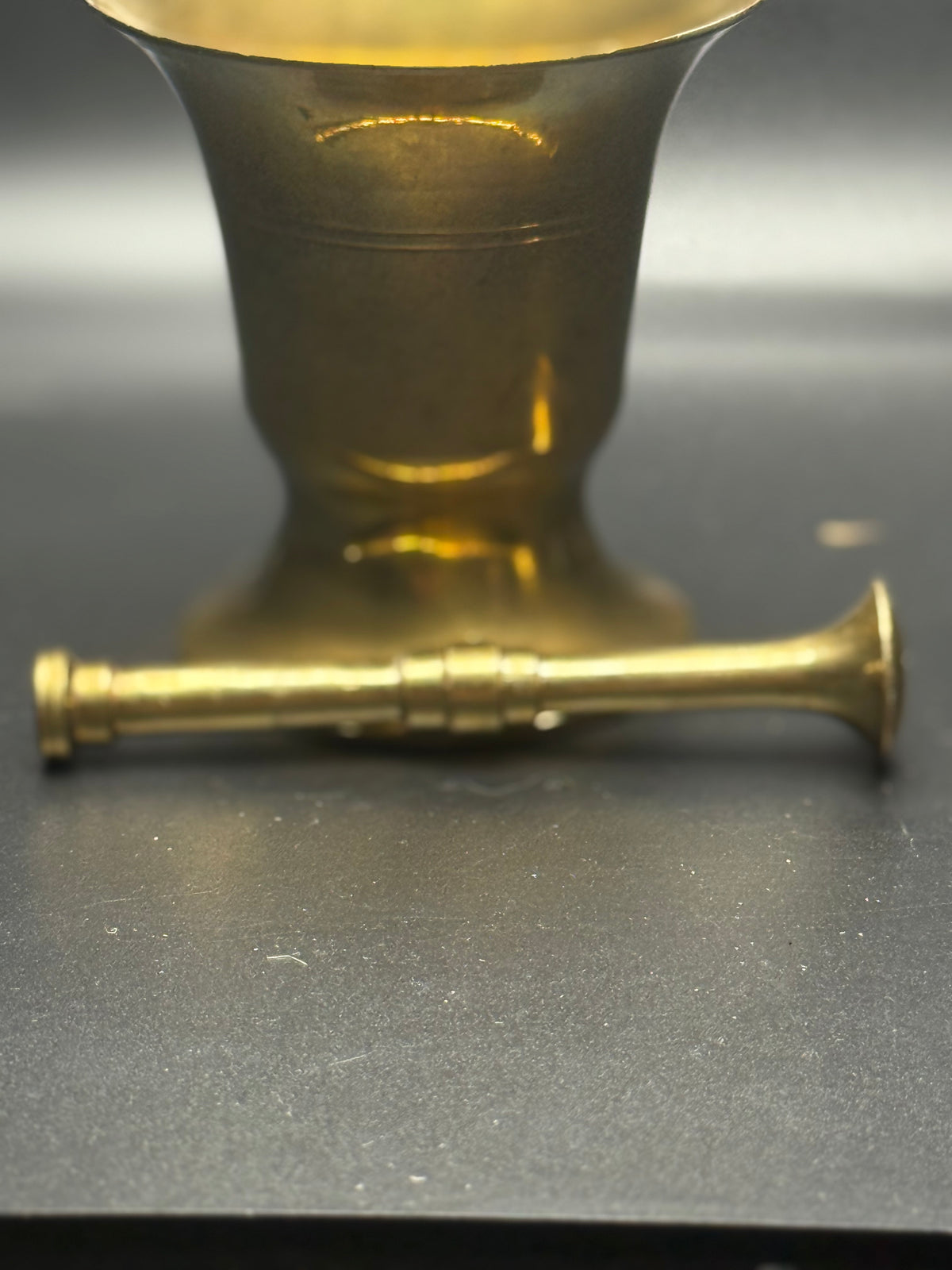 Gold Metal Mortar & Pestle