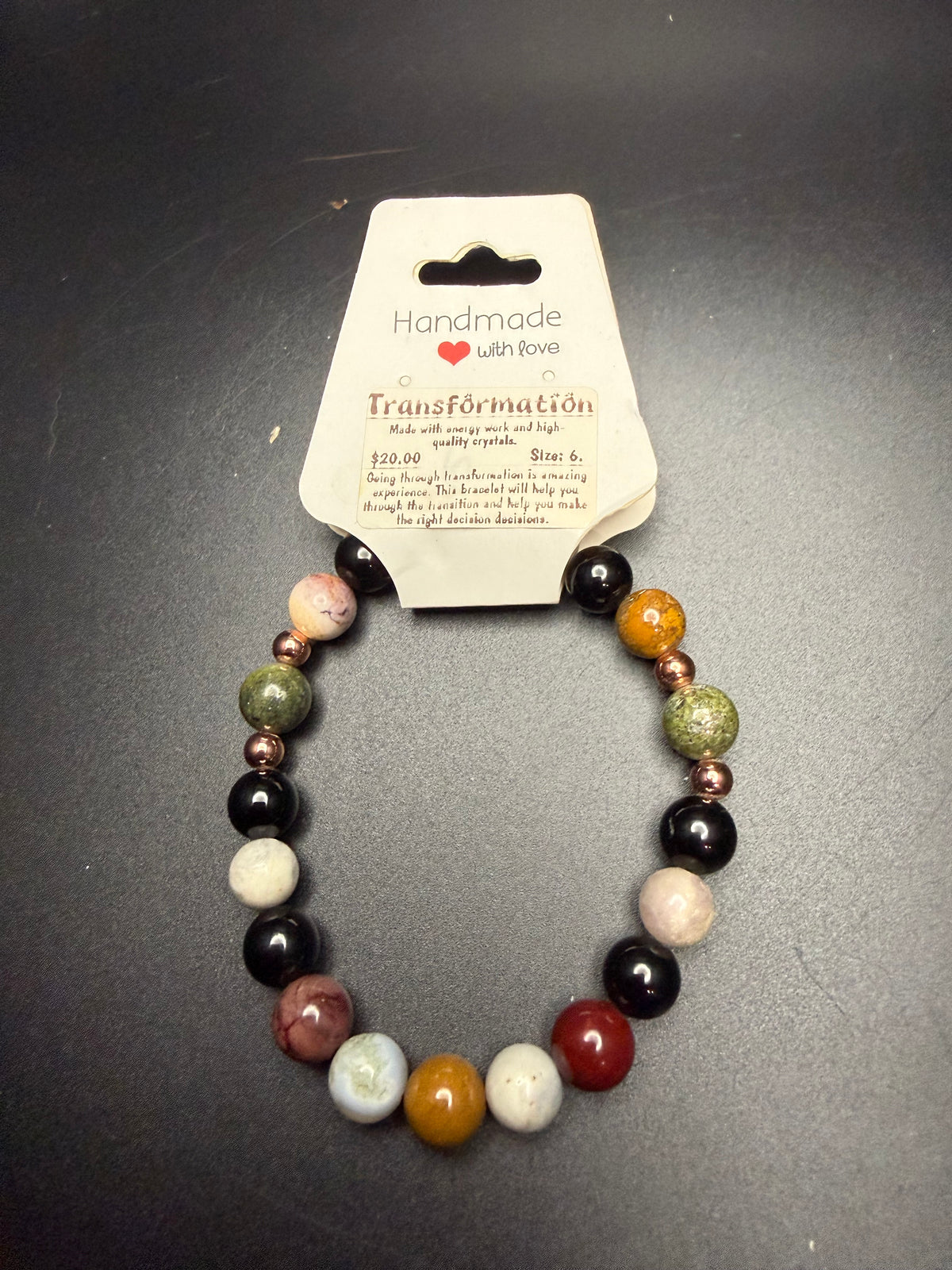 Transformation intention bracelet