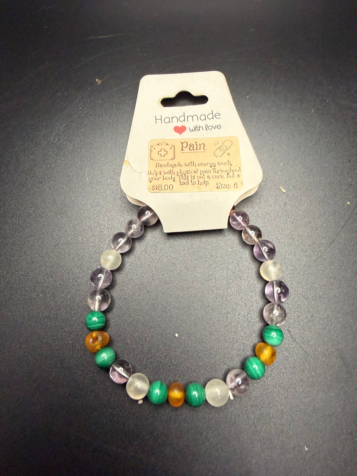 Pain (bringing comfort to your body) intention bracelet