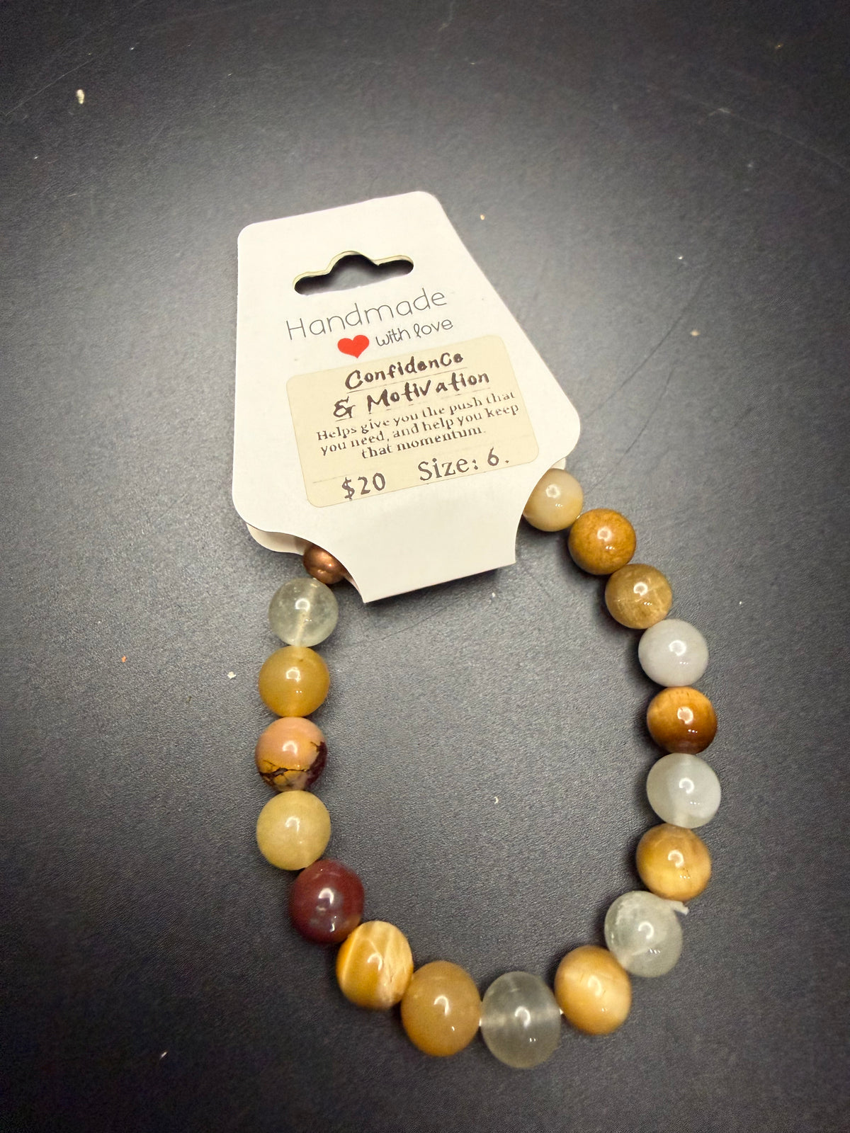 Confidence and Motivation intention bracelet