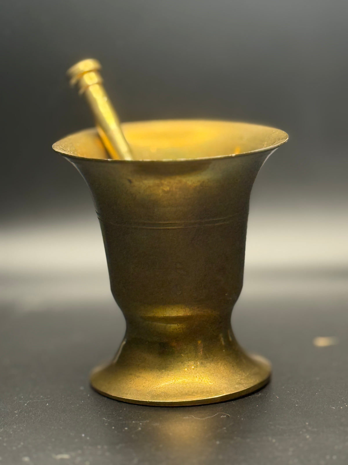 Gold Metal Mortar & Pestle