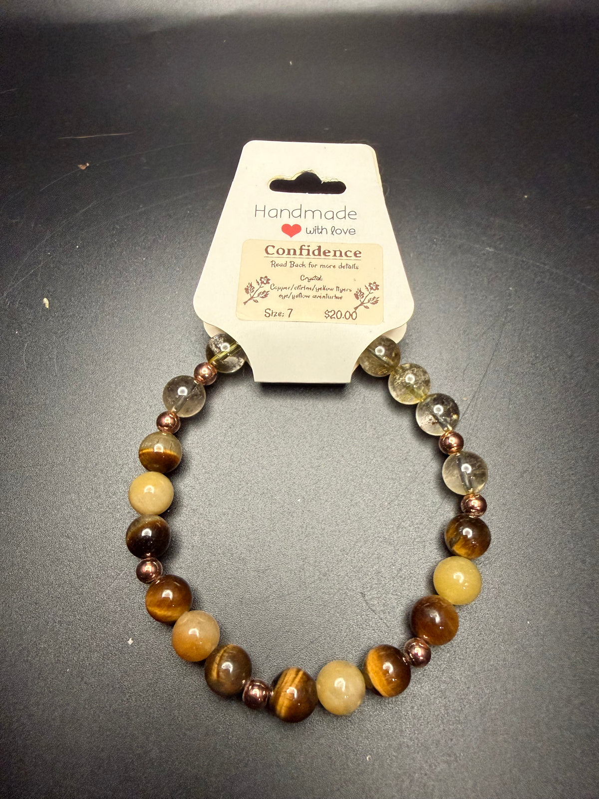 Confidence intention bracelet