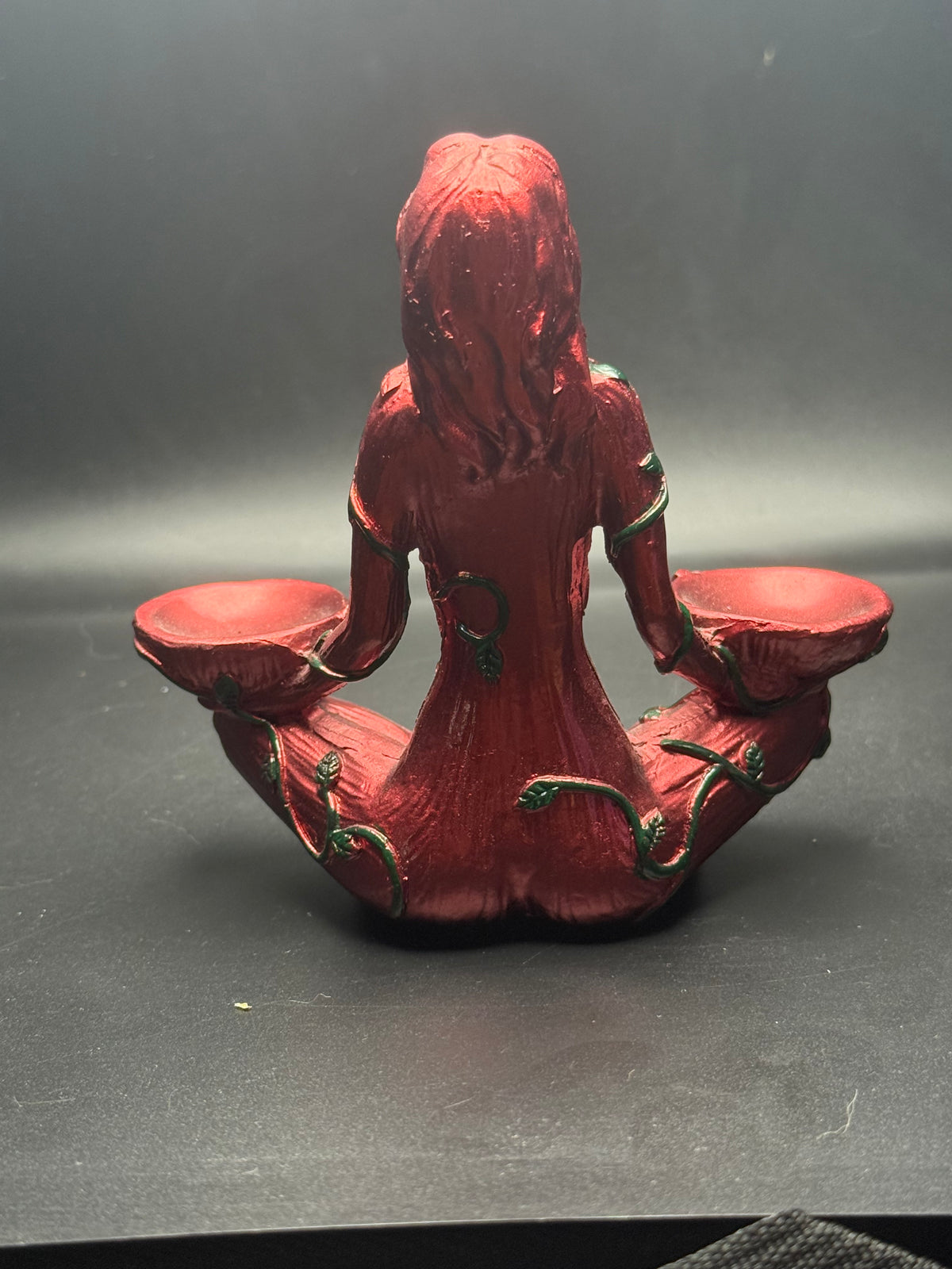 Red Meditation Lady Sphere Lady