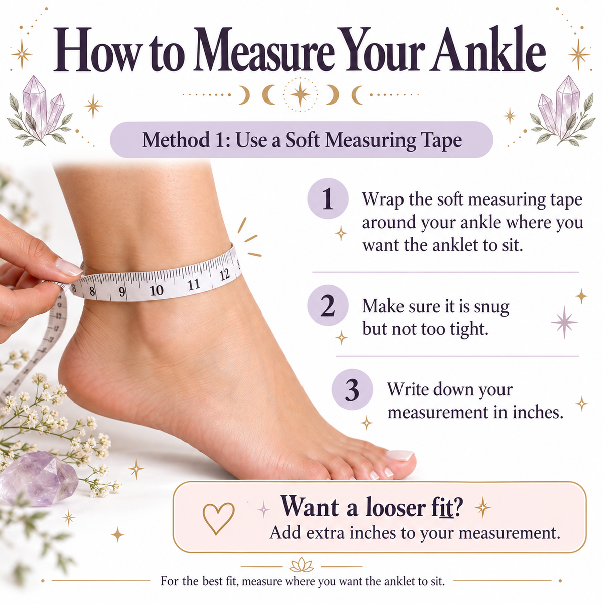 Crystal ankle bracelets
