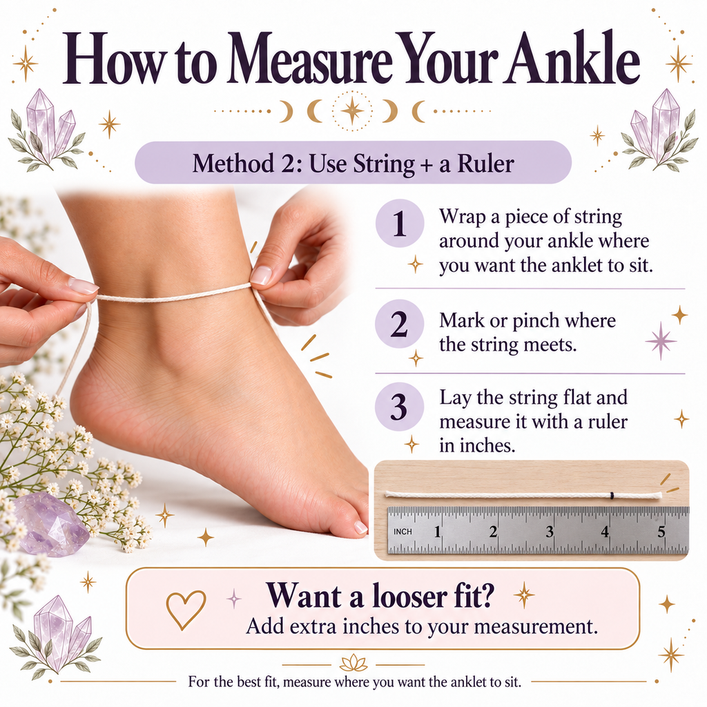 Crystal ankle bracelets